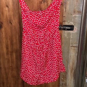 Brand New Shein Romper: Red with White Flowers